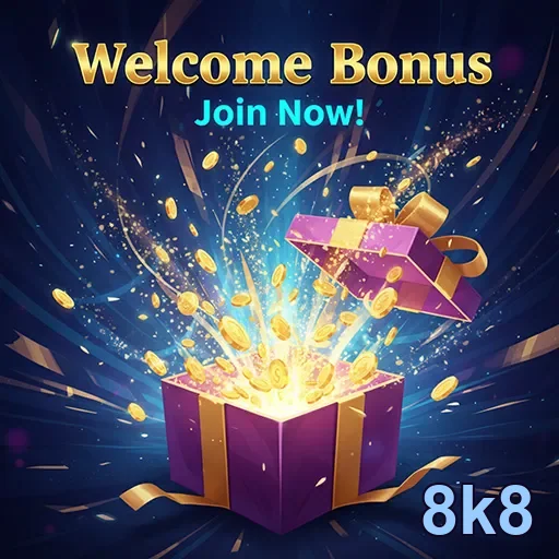 8k8 welcome bonus gift 5